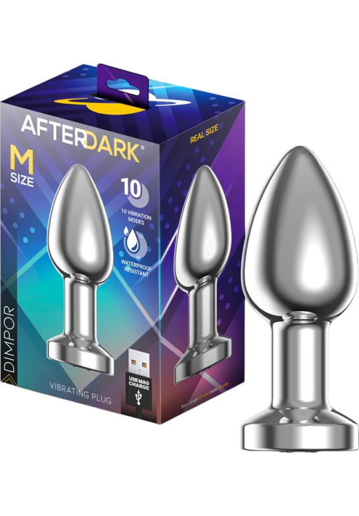 Δονούμενη σφήνα από αλουμίνιο σε ασημί χρώμα, μήκους 8,7 εκ, και μέγιστης διαμέτρου 3,3 εκ,