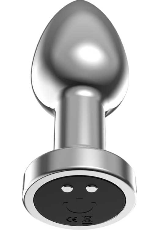 Δονούμενη σφήνα από αλουμίνιο σε ασημί χρώμα, μήκους 7,6 εκ. και μέγιστης διαμέτρου 2,8 εκ.