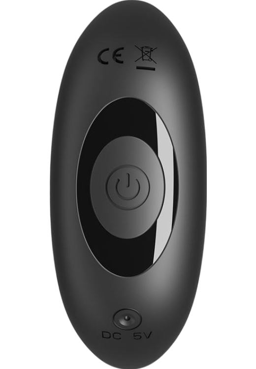 Δονούμενη σφήνα από σιλικόνη σε μαύρο χρώμα, μήκους 9,9 εκ. και μέγιστης διαμέτρου 3,7 εκ. με τηλεχειριζόμενο χειρισμό