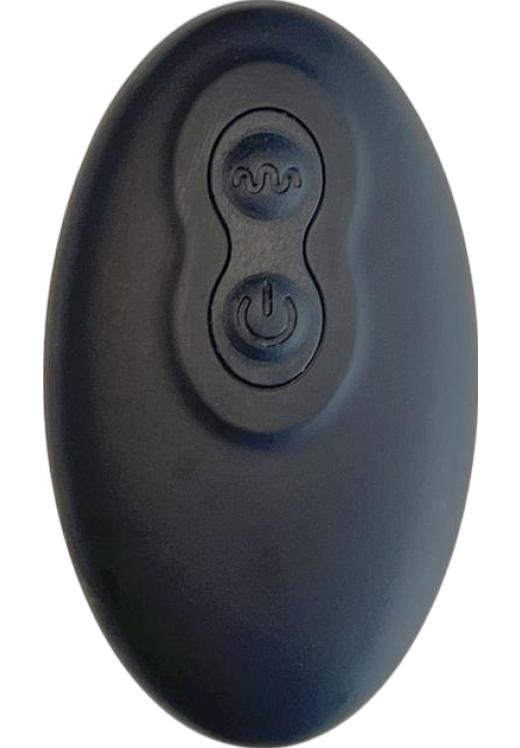 Δονούμενη σφήνα από σιλικόνη σε μαύρο χρώμα, μήκους 9,9 εκ. και μέγιστης διαμέτρου 3,7 εκ. με τηλεχειριζόμενο χειρισμό