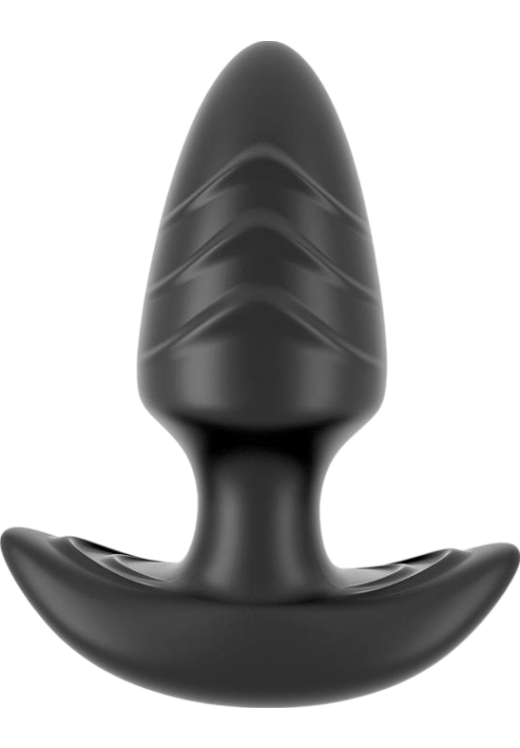 Δονούμενη σφήνα από σιλικόνη σε μαύρο χρώμα, μήκους 9,9 εκ. και μέγιστης διαμέτρου 3,7 εκ. με τηλεχειριζόμενο χειρισμό