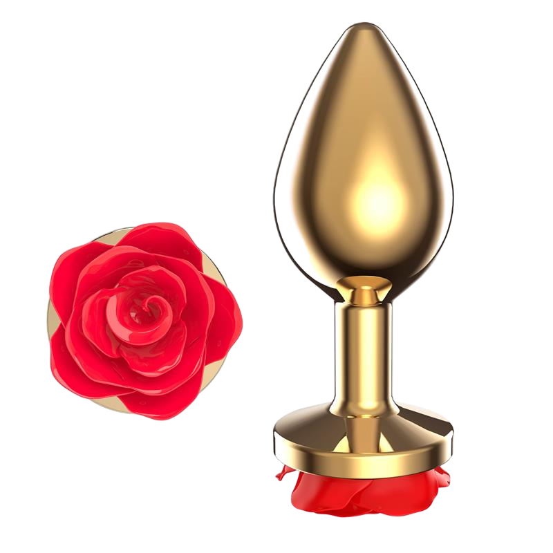 Πρωκτική σφήνα από αλουμίνιο σε κόκκινο χρώμα, μήκους 10,2 εκ. και μέγιστης διαμέτρου 4 εκ.