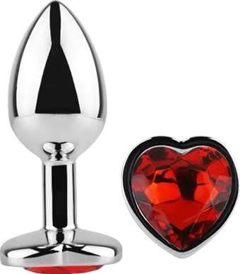 Σφήνα με κόσμημα από αλουμίνιο σε ασημί χρώμα, μήκους 7 εκ. και μέγιστης διαμέτρου 2,8 εκ.