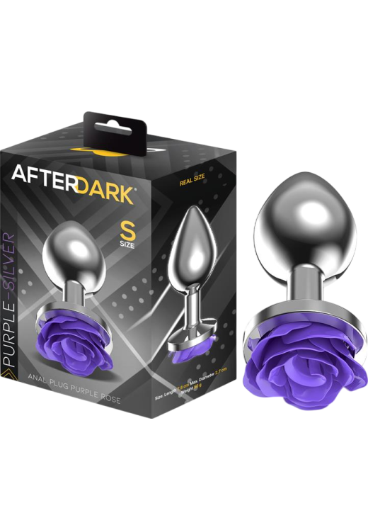 Σφήνα με κόσμημα από αλουμίνιο σε μοβ χρώμα, μήκους 7,8 εκ. και μέγιστης διαμέτρου 2,7 εκ.