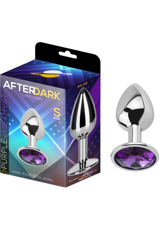 Σφήνα με κόσμημα από αλουμίνιο σε ασημί χρώμα, μήκους 7 εκ. και μέγιστης διαμέτρου 2,8 εκ.