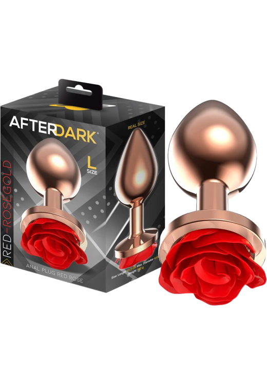 Πρωκτική σφήνα από αλουμίνιο σε ροζ χρώμα, μήκους 10,2 εκ. και μέγιστης διαμέτρου 4 εκ.