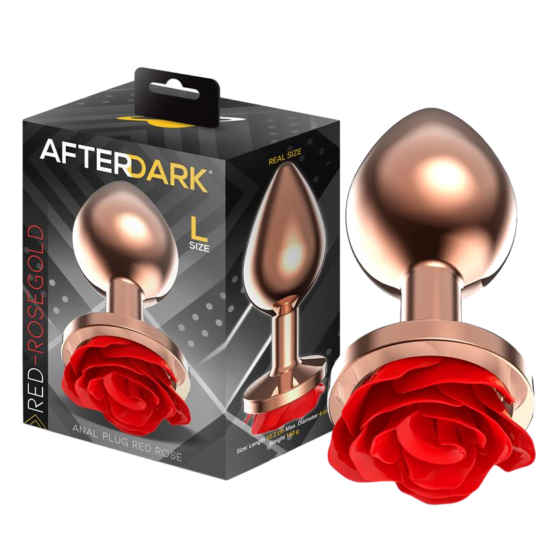 Πρωκτική σφήνα από αλουμίνιο σε ροζ χρώμα, μήκους 10,2 εκ. και μέγιστης διαμέτρου 4 εκ.