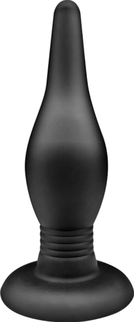 Πρωκτική σφήνα από σιλικόνη σε μαύρο χρώμα, μήκους 12,5 εκ. και μέγιστης διαμέτρου 3,9 εκ.