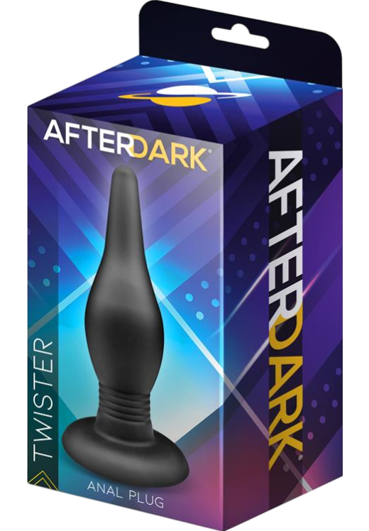 Πρωκτική σφήνα από σιλικόνη σε μαύρο χρώμα, μήκους 12,5 εκ. και μέγιστης διαμέτρου 3,9 εκ.