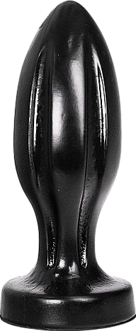 Πρωκτική σφήνα από tpe σε μαύρο χρώμα, μήκους 21 εκ. και μέγιστης διαμέτρου 8 εκ.