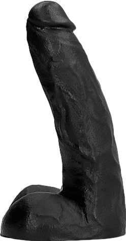 Ομοίωμα πέους από tpe σε μαύρο χρώμα, μήκους 22 εκ. και μέγιστης διαμέτρου 5 εκ.