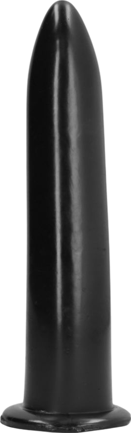 Κλασσικό dildo από tpe σε μαύρο χρώμα, μήκους 19 εκ. και μέγιστης διαμέτρου 3,5 εκ.