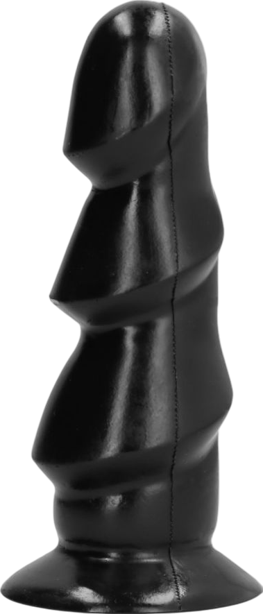 Κλασσικό dildo από tpe σε μαύρο χρώμα, μήκους 17 εκ. και μέγιστης διαμέτρου 5 εκ.