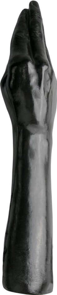 Xl ομοίωμα πέους από tpe σε μαύρο χρώμα, μήκους 37 εκ. και μέγιστης διαμέτρου 7 εκ.