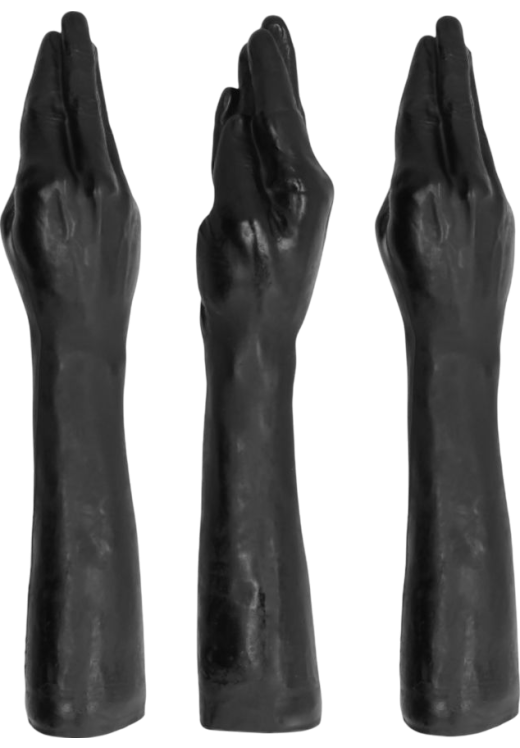 Xl ομοίωμα πέους από tpe σε μαύρο χρώμα, μήκους 37 εκ. και μέγιστης διαμέτρου 7 εκ.