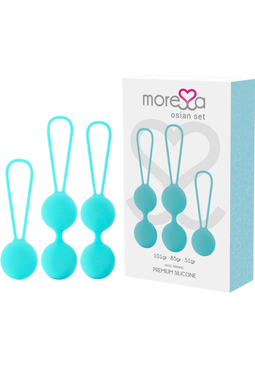 Kegel μπάλες από σιλικόνη σε τουρκουάζ χρώμα