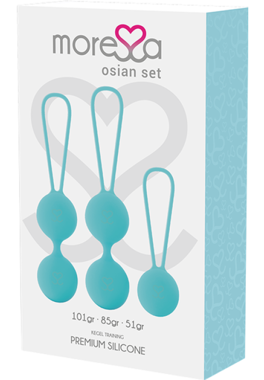 Kegel μπάλες από σιλικόνη σε τουρκουάζ χρώμα