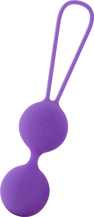 Kegel μπάλες από σιλικόνη σε μοβ χρώμα, μέγιστης διαμέτρου 3,4 εκ.