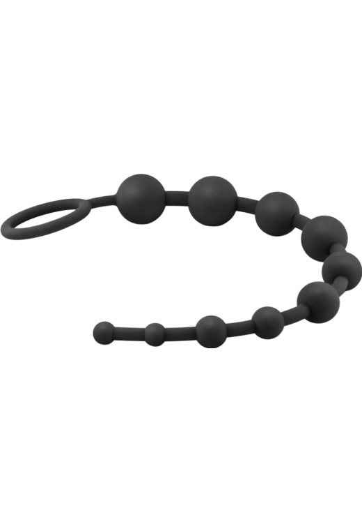 Πρωκτικές μπίλιες από σιλικόνη σε μαύρο χρώμα, μήκους 31,8 εκ. και μέγιστης διαμέτρου 2,3 εκ.