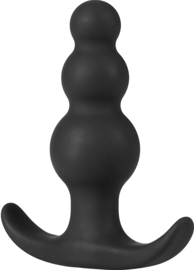 Πρωκτική σφήνα από σιλικόνη σε μαύρο χρώμα, μήκους 7,6 εκ. και μέγιστης διαμέτρου 2,5 εκ.