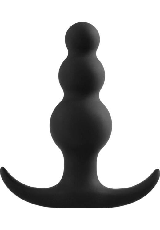 Πρωκτική σφήνα από σιλικόνη σε μαύρο χρώμα, μήκους 7,6 εκ. και μέγιστης διαμέτρου 2,5 εκ.