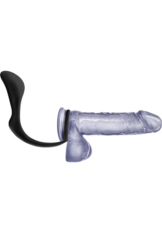 Σφήνα προστάτη από σιλικόνη σε μαύρο χρώμα, μήκους 10,5 εκ. και μέγιστης διαμέτρου 3 εκ.