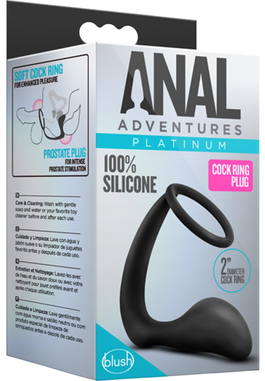 Σφήνα προστάτη από σιλικόνη σε μαύρο χρώμα, μήκους 10,5 εκ. και μέγιστης διαμέτρου 3 εκ.