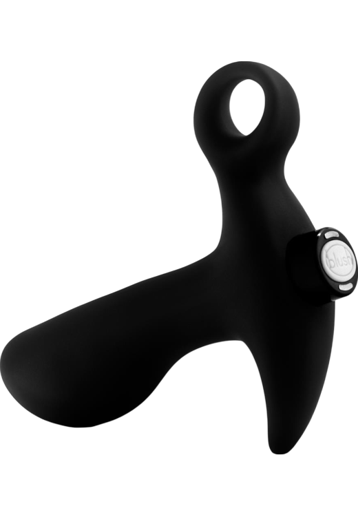 Πρωκτικός δονητής από σιλικόνη σε μαύρο χρώμα, μήκους 10,7 εκ. και μέγιστης διαμέτρου 3,1 εκ.