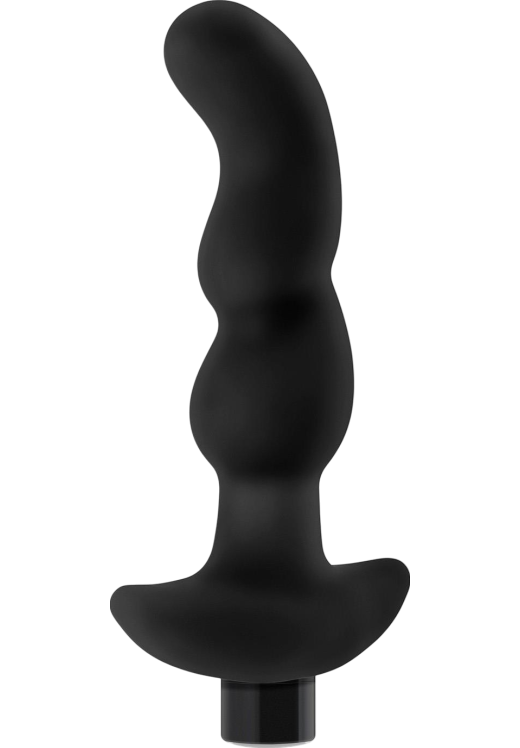 Πρωκτικός δονητής από σιλικόνη σε μαύρο χρώμα, μήκους 13,7 εκ. και μέγιστης διαμέτρου 3,4 εκ.
