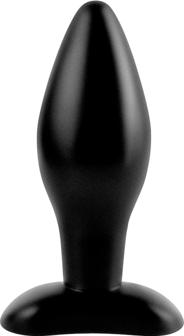 Πρωκτική σφήνα από σιλικόνη σε μαύρο χρώμα, μήκους 12 εκ. και μέγιστης διαμέτρου 4,5 εκ.