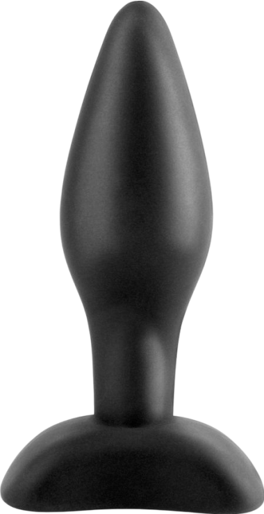 Πρωκτική σφήνα από σιλικόνη σε μαύρο χρώμα, μήκους 8,9 εκ. και μέγιστης διαμέτρου 2,5 εκ.