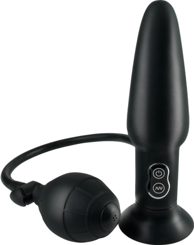 Δονούμενη σφήνα από σιλικόνη σε μαύρο χρώμα, μήκους 17,4 εκ. και μέγιστης διαμέτρου 4,6 εκ.