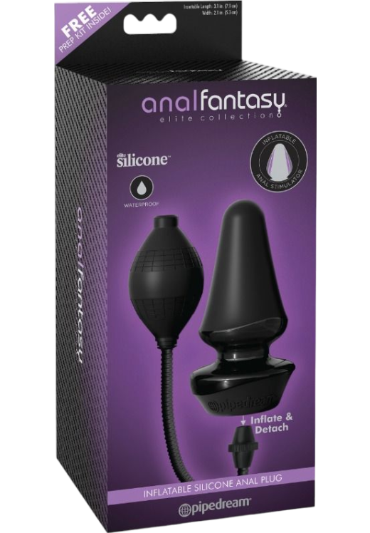 Πρωκτικό dildo από σιλικόνη σε μαύρο χρώμα, μήκους 13 εκ.