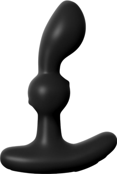 Dildo προστάτη από σιλικόνη σε μαύρο χρώμα, μήκους 15,2 εκ. και μέγιστης διαμέτρου 3,8 εκ.