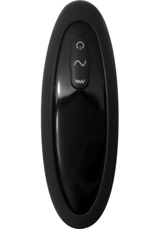 Dildo προστάτη από σιλικόνη σε μαύρο χρώμα, μήκους 15,2 εκ. και μέγιστης διαμέτρου 3,8 εκ.