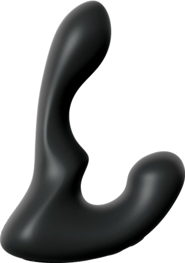 Dildo προστάτη από σιλικόνη σε μαύρο χρώμα, μήκους 14 εκ. και μέγιστης διαμέτρου 2,8 εκ.