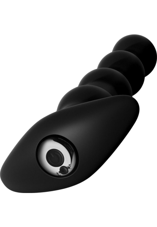 Πρωκτικός δονητής από σιλικόνη σε μαύρο χρώμα, μήκους 17 εκ. και μέγιστης διαμέτρου 3,2 εκ.