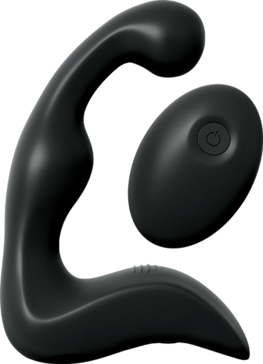 Dildo προστάτη από σιλικόνη σε μαύρο χρώμα, μήκους 14,2 εκ. και μέγιστης διαμέτρου 3 εκ. με τηλεχειριζόμενο χειρισμό