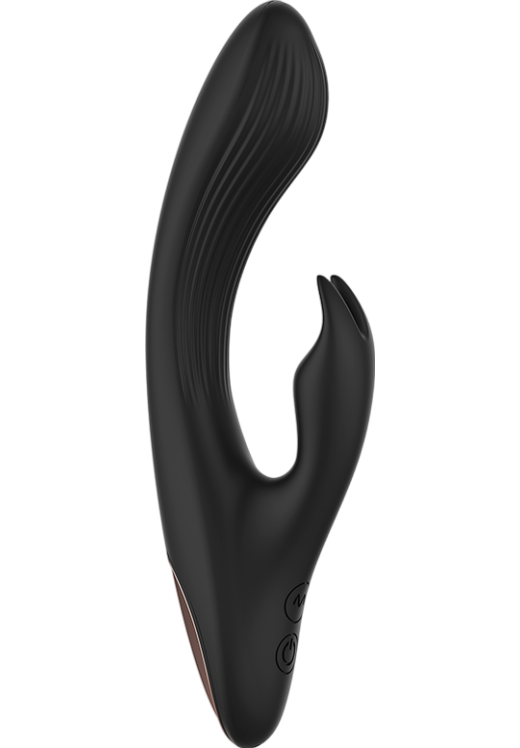 Rabbit δονητής από σιλικόνη, μήκους 20 εκ. με τηλεχειριζόμενο χειρισμό