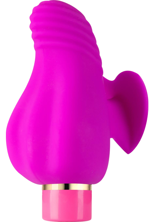 Κλειτοριδικός δονητής από σιλικόνη σε ροζ χρώμα, μήκους 8,2 εκ. και μέγιστης διαμέτρου 3,8 εκ.