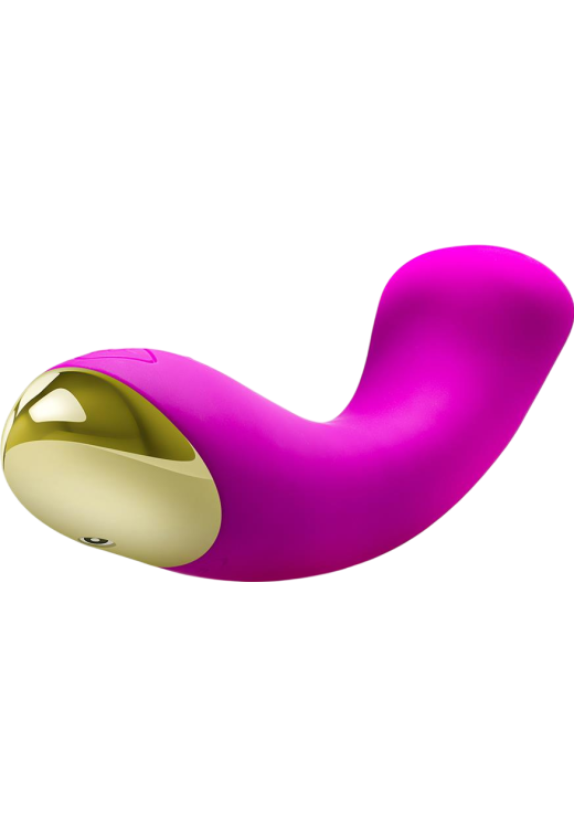 Δονητής σημείου g από σιλικόνη σε μοβ χρώμα, μήκους 18,4 εκ. και μέγιστης διαμέτρου 3,2 εκ.