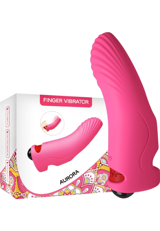 Δονητής δακτύλου από σιλικόνη σε φούξια χρώμα, μήκους 18,3 εκ. και μέγιστης διαμέτρου 3,1 εκ.