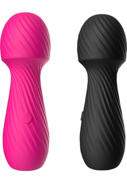 Δονητής μασάζ από σιλικόνη σε μαύρο χρώμα, μήκους 13,6 εκ. και μέγιστης διαμέτρου 4,5 εκ.