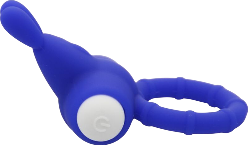 Δονούμενο δαχτυλίδι από σιλικόνη σε μπλέ χρώμα