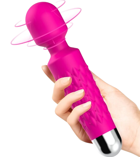 Δονητής μασάζ από σιλικόνη σε φούξια χρώμα, μήκους 19,8 εκ. και μέγιστης διαμέτρου 4,5 εκ.