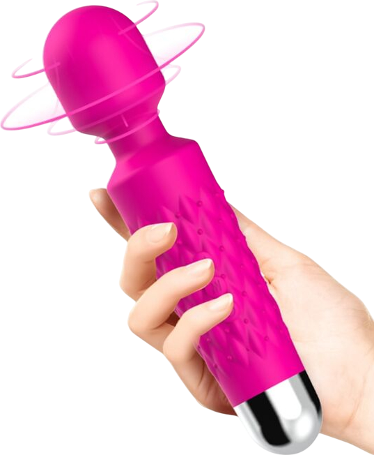 Δονητής μασάζ από σιλικόνη σε φούξια χρώμα, μήκους 19,8 εκ. και μέγιστης διαμέτρου 4,5 εκ.