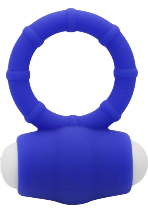 Δονούμενο δαχτυλίδι από σιλικόνη σε μπλέ χρώμα