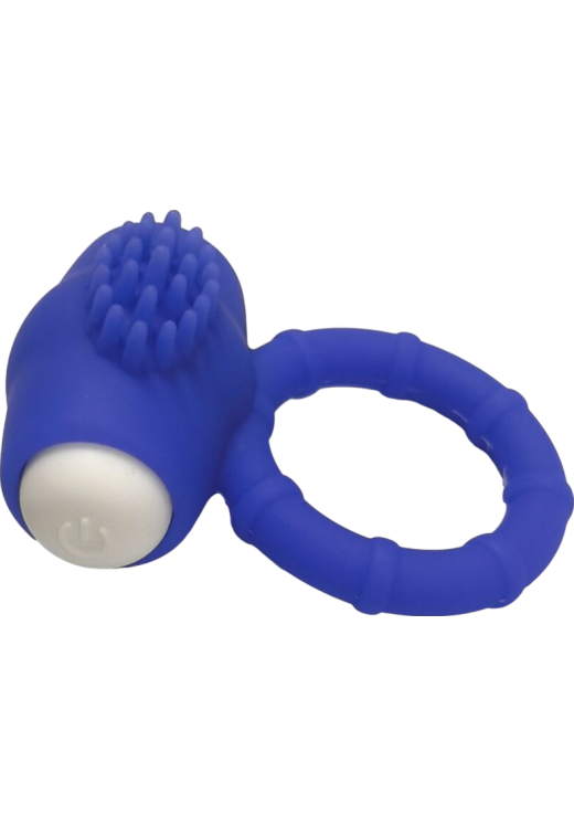Δονούμενο δαχτυλίδι από σιλικόνη σε μπλέ χρώμα