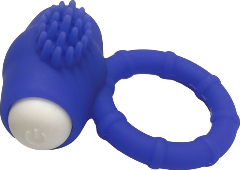 Δονούμενο δαχτυλίδι από σιλικόνη σε μπλέ χρώμα