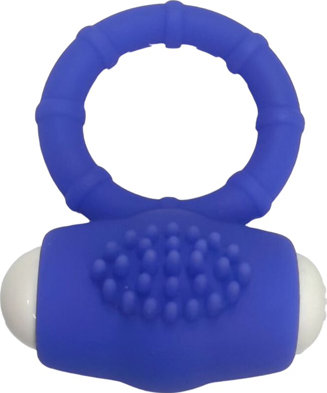 Δονούμενο δαχτυλίδι από σιλικόνη σε μπλέ χρώμα